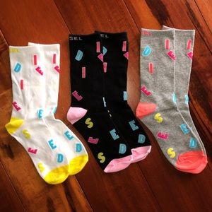 Diesel girls socks 3 pairs NWT